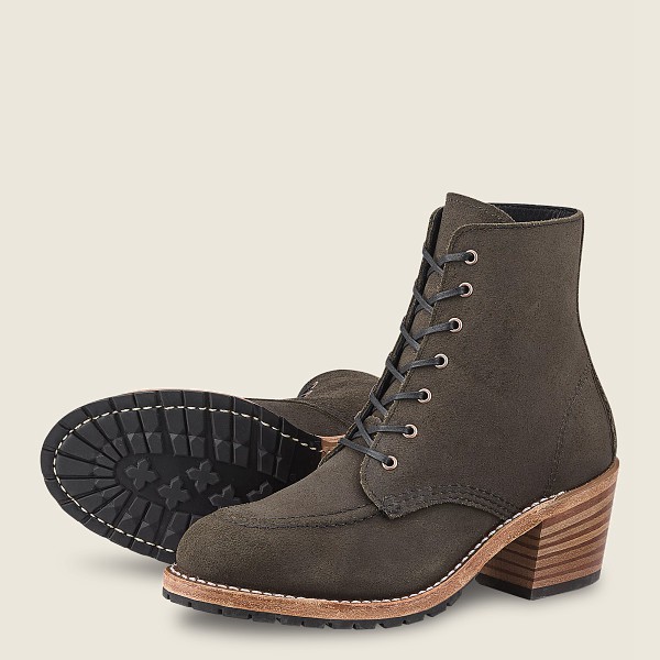 Bottes Red Wing Heritage - Clara - Heeled Acampo Cuir - Grise Foncé - Femme 701FKLPCD